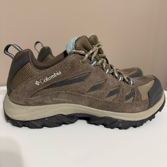 Columbia Shoes - Columbia Crestwood‎ Waterproof Brown Hiking Low Trail Boots BL5372-227 Women’s 8